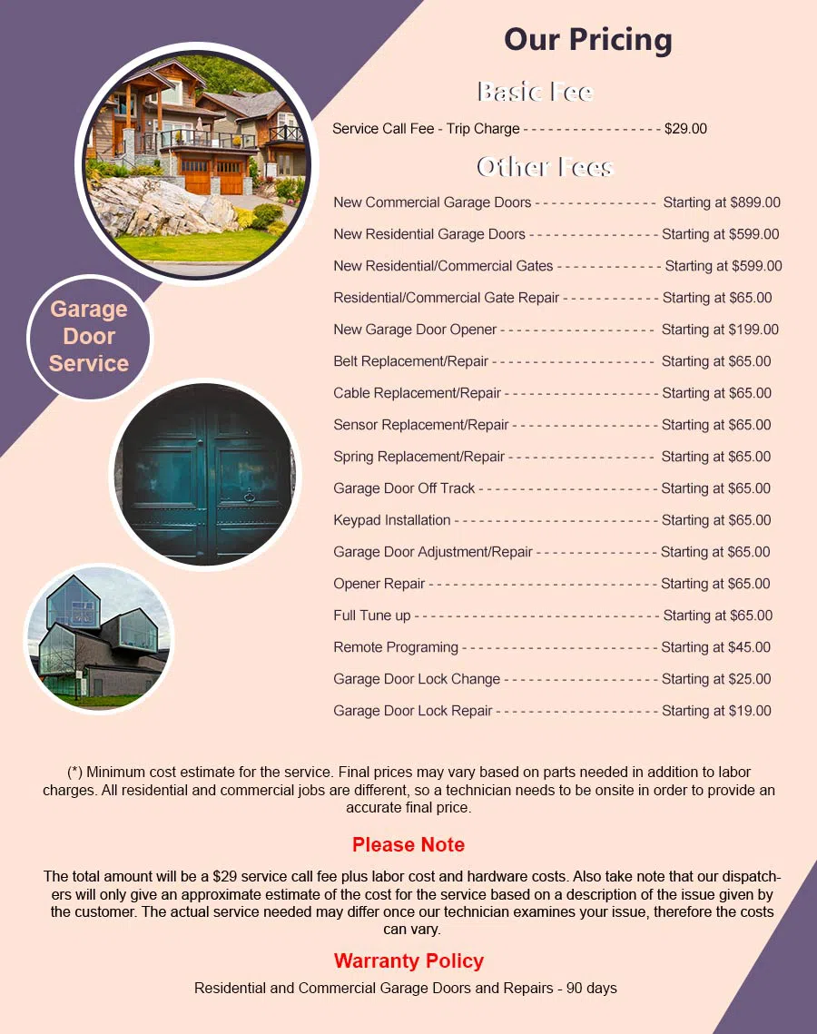 Community Garage Door Service Boca Raton, FL 561-349-6851